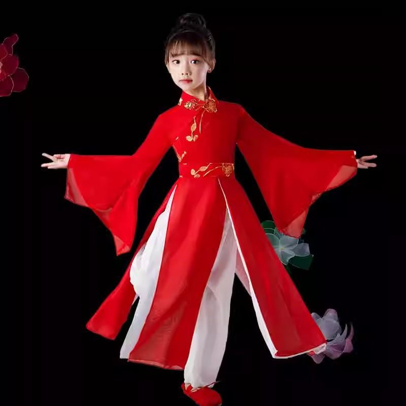 六一儿童古典舞演出服女