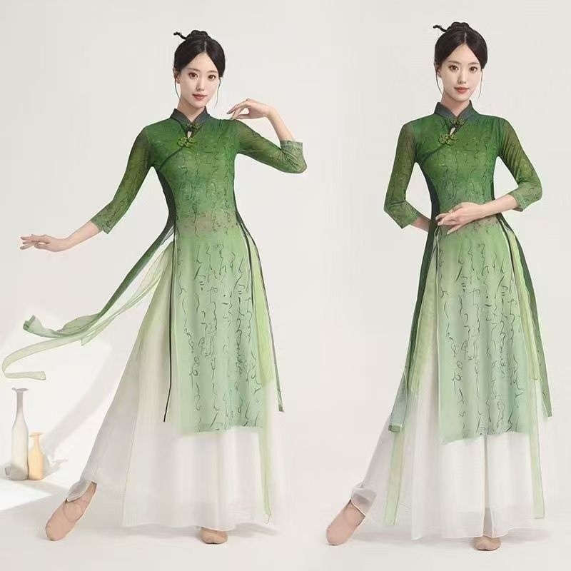 成人古典舞服中国风旗袍