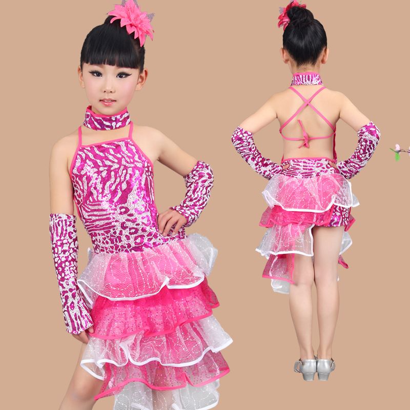 儿童少儿拉丁舞练功服女