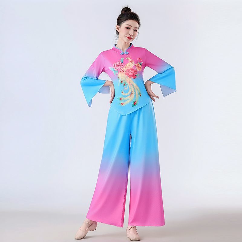 时尚秧歌服装演出服新款