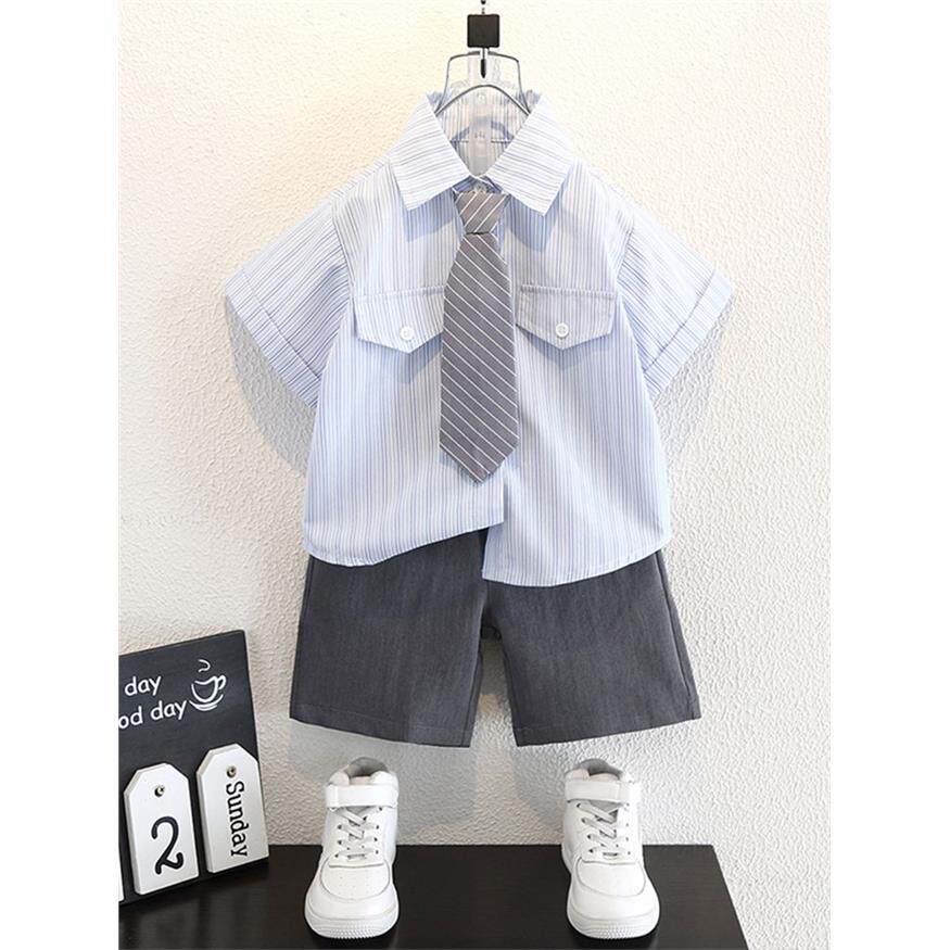 男童礼服儿童西装套装英伦风帅气夏季幼儿园毕业演出服装