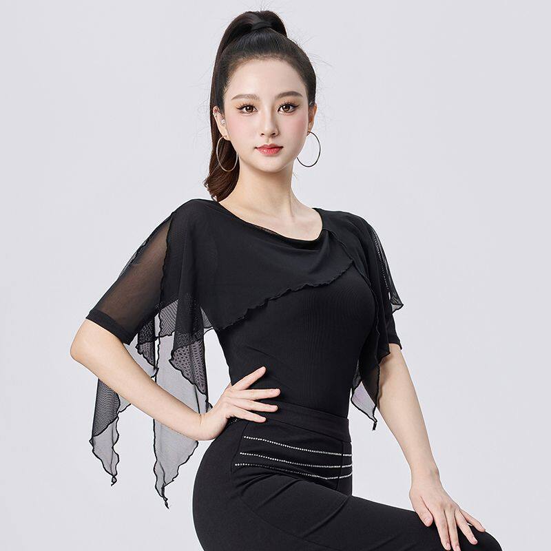 跳舞上衣女单件新款女弹