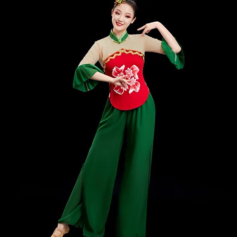 秧歌服女中老年新款套装