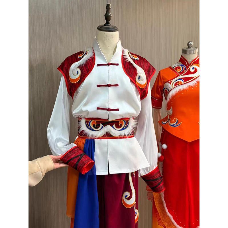 中国风陕北秧歌服男女装2