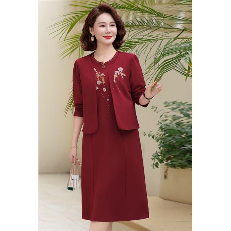 喜婆婆礼服春装绣花连衣