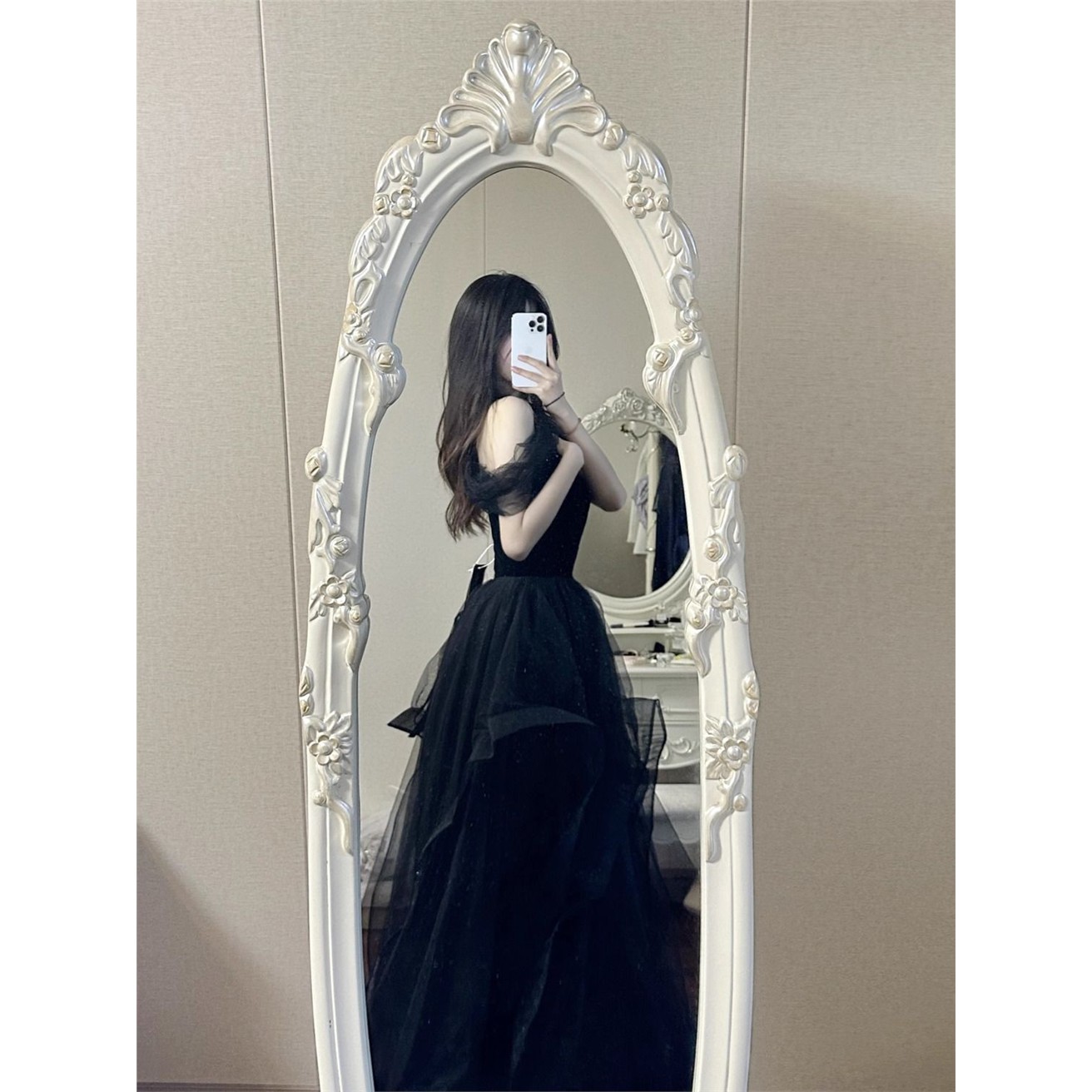 黑色高端晚礼服裙女2025
