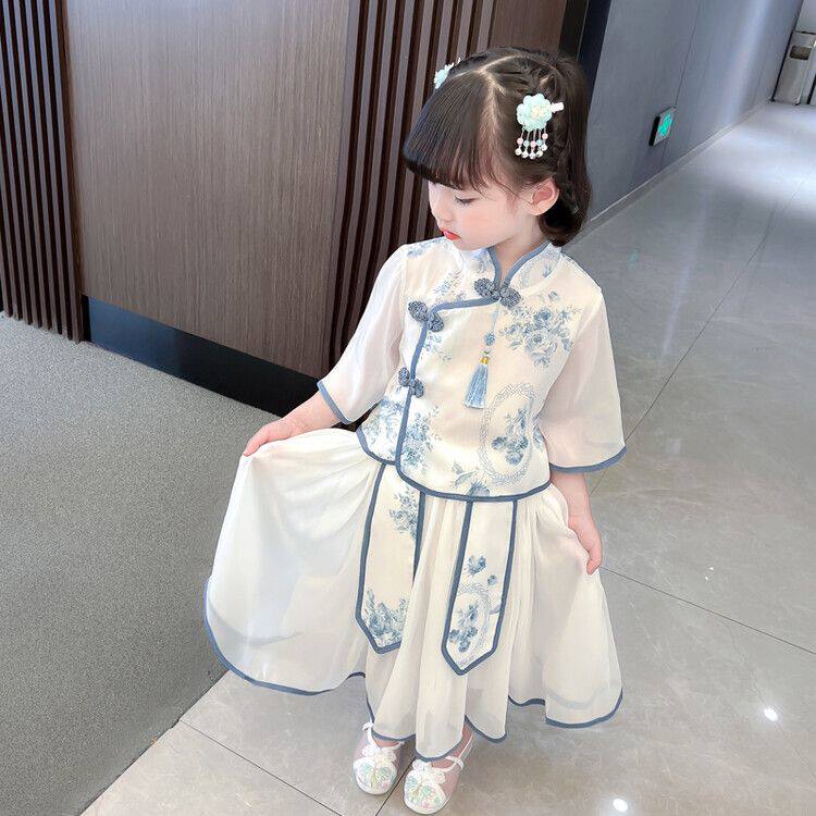 汉服女童春秋唐装中国汉
