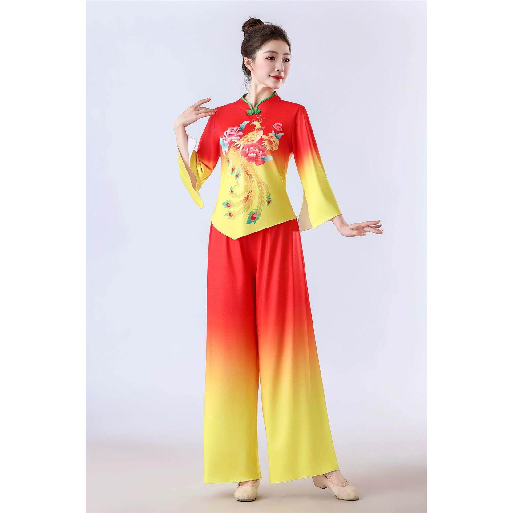 新款广场舞演出服中国风