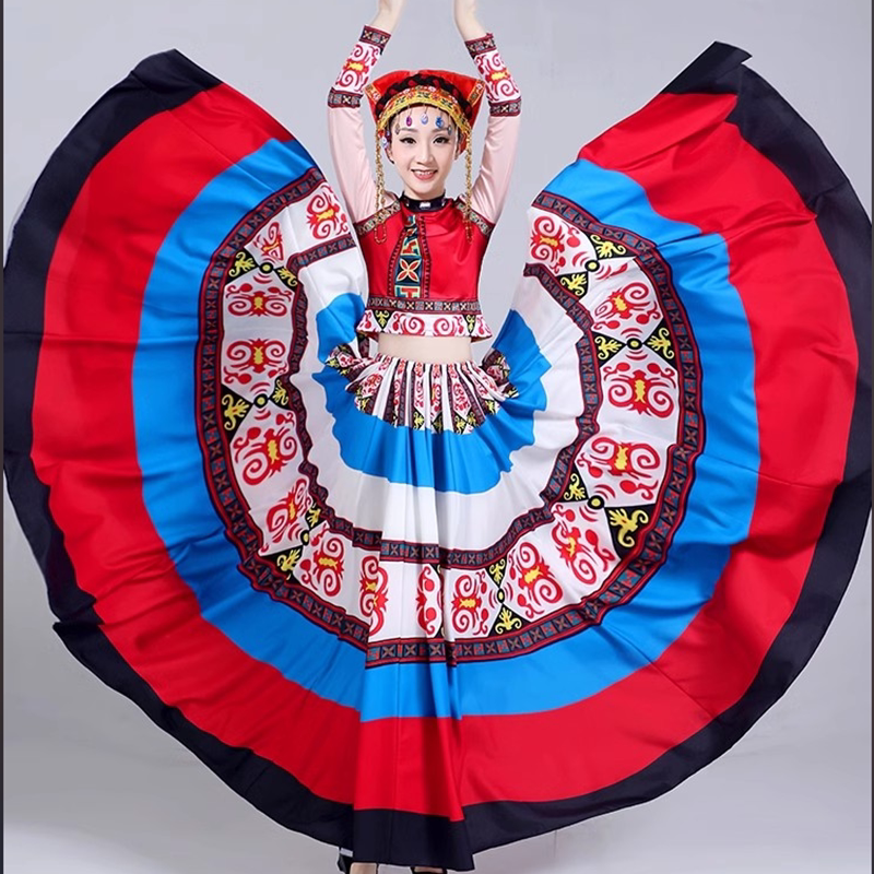 新款彝族舞蹈服演出服火
