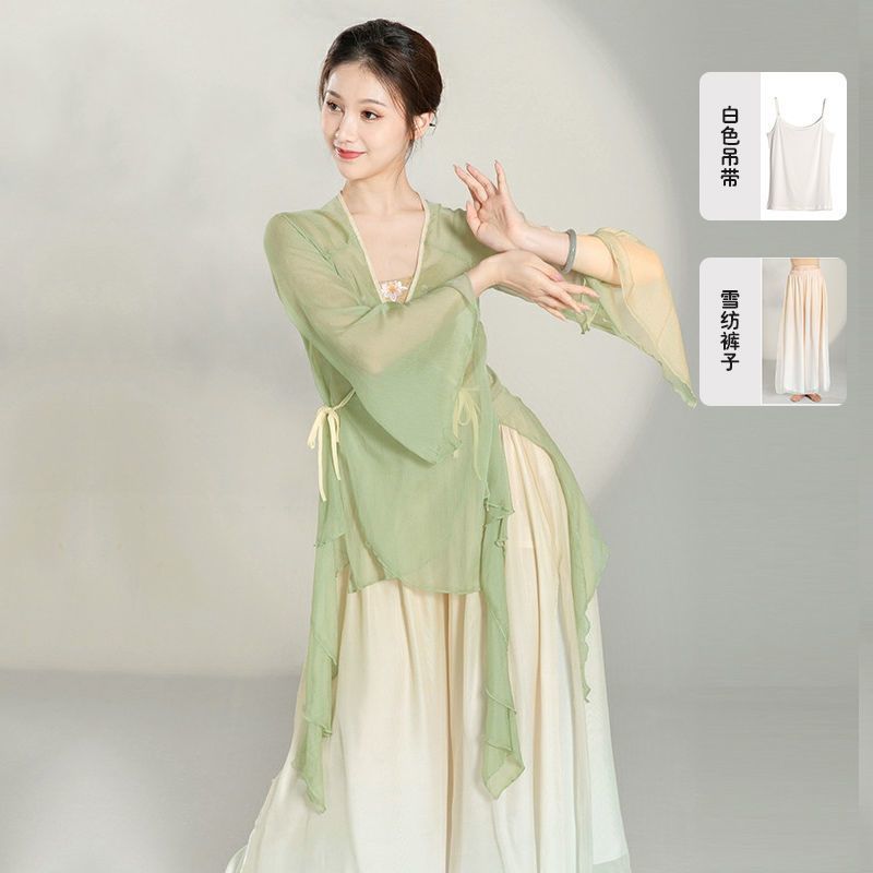 新款古典舞服装女纱衣身