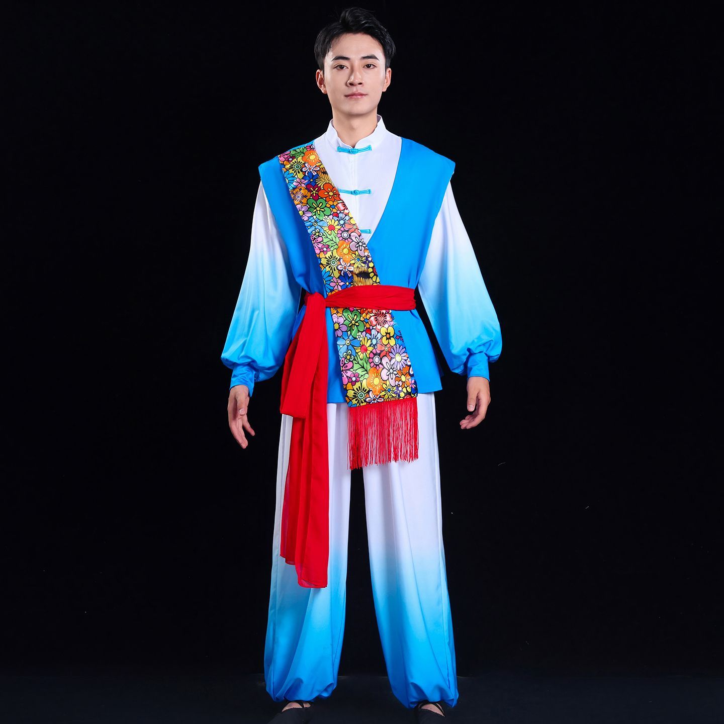 陕北民歌演出服安塞腰鼓