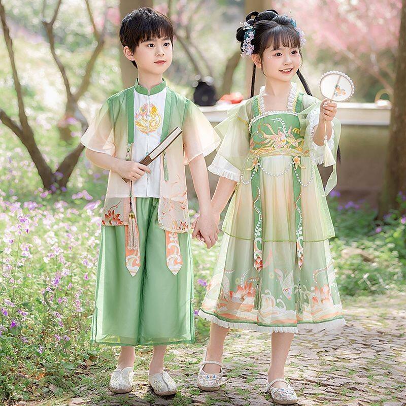 汉服男童2025新款国学服