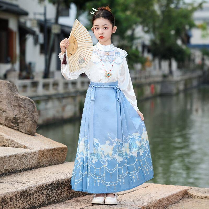 女童马面套装新款儿童秋