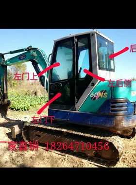 石川岛60NS/55NS/65NS 挖掘机玻璃/挡风前档上下门窗后档钢化玻璃