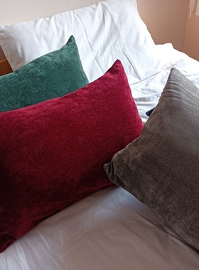 灯芯绒靠垫套沙发办公室45X45 30X60腰枕套抱枕
