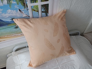 纯棉提花贡缎抱枕套靠枕套50X50CM全棉沙发卧室靠垫套