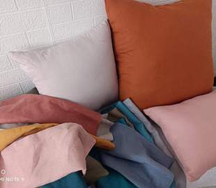 纯亚麻抱枕套 40 45 50 60冬暖夏凉靠垫车枕靠背垫腰枕套清仓甩卖