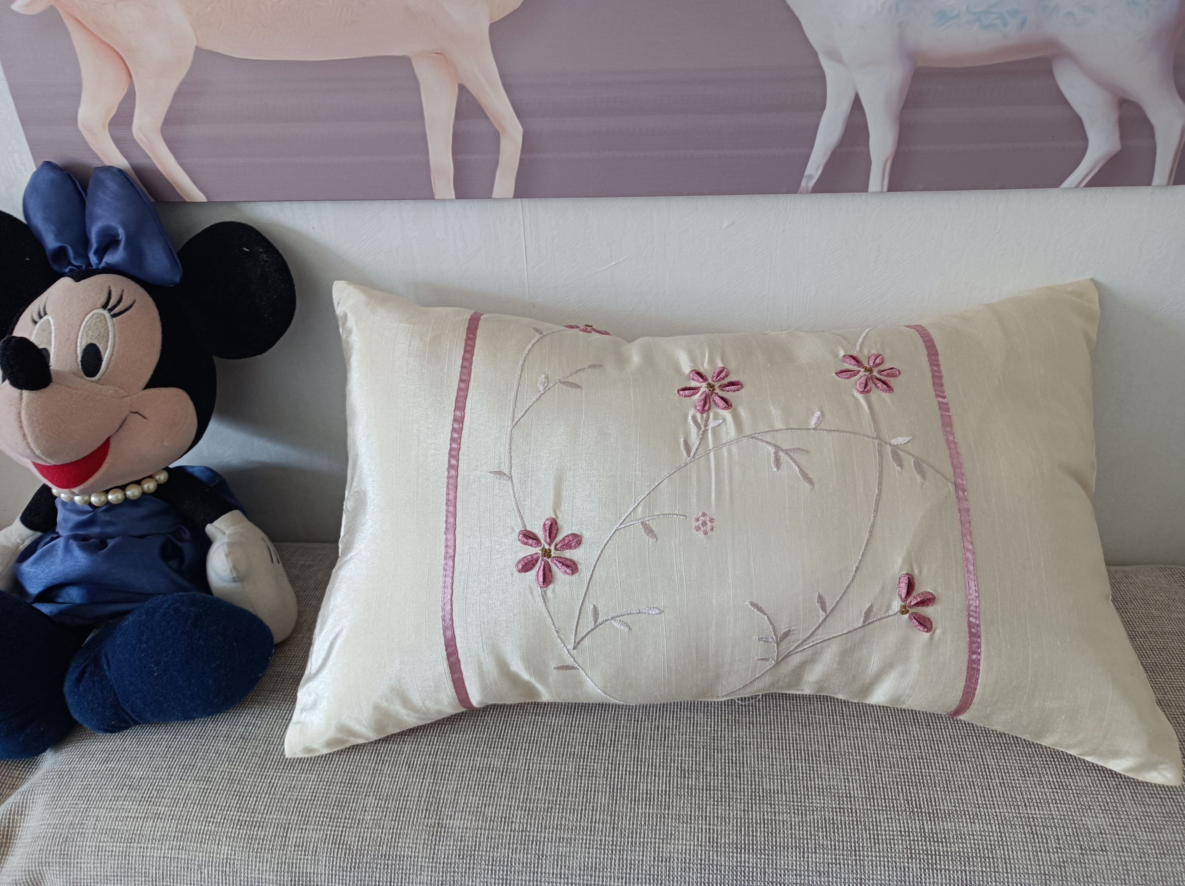 外贸绣花腰枕套抱枕套靠枕汽车办公样板房30x50cm单品清仓甩卖