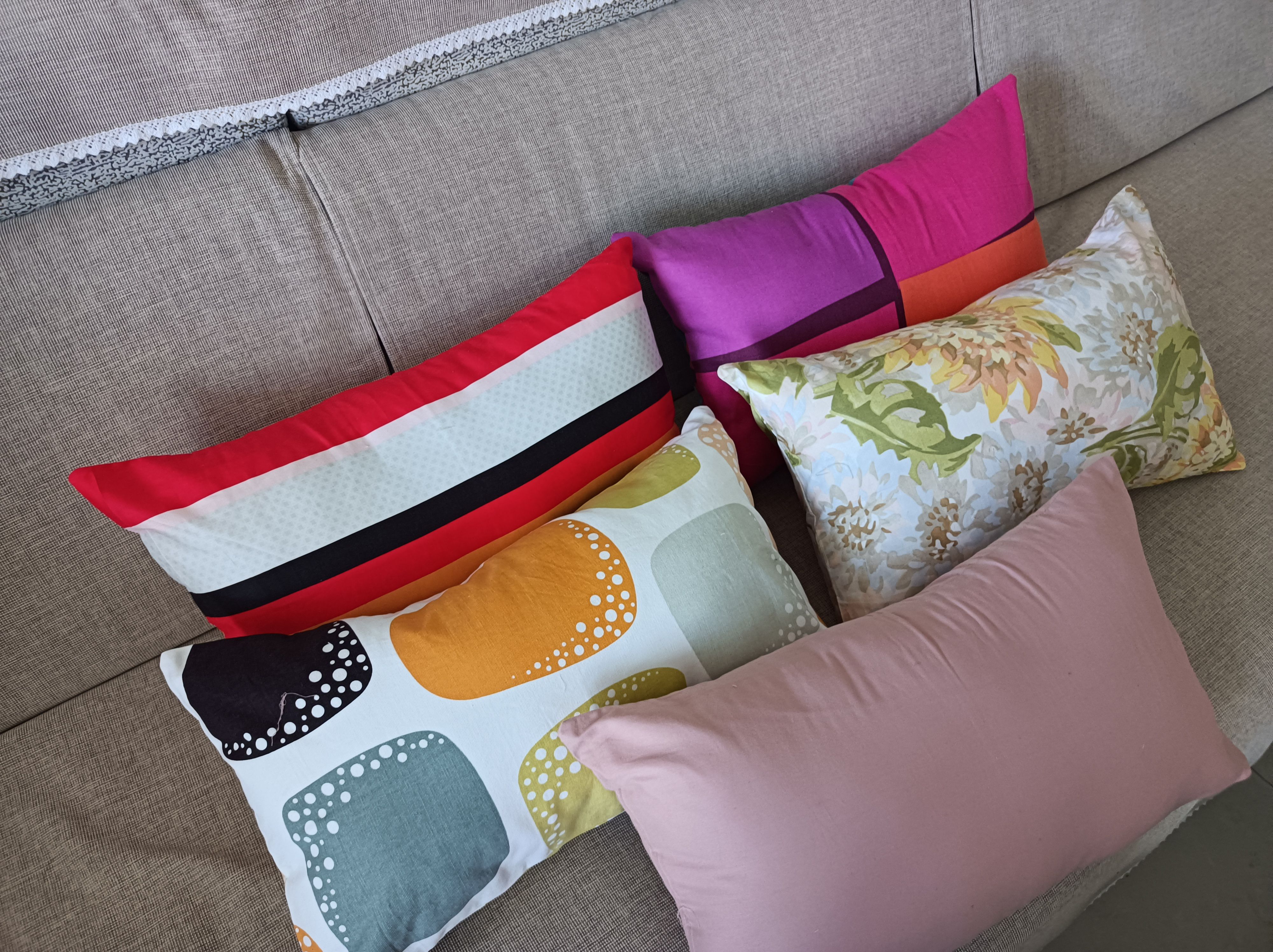 外贸纯棉腰枕套抱枕套30x50cm全棉颈枕抱枕