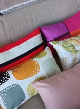 外贸纯棉腰枕套抱枕套30x50cm全棉颈枕抱枕