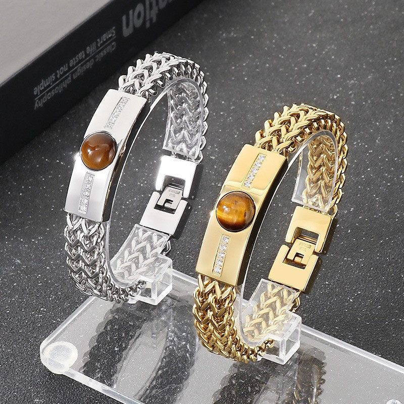 bracelet for men  hiphop fashion gold color rock rap swagger