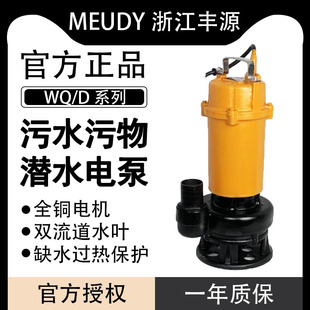 浙江丰源泵业丰源水泵污水泵小型家用220v高扬程污水污物化粪池泵