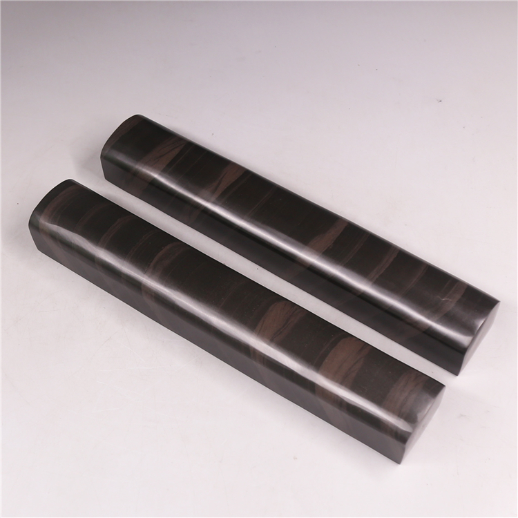 歙砚原石镇尺自然彩带原石压纸文房四宝镇纸书画用品实用收藏把玩