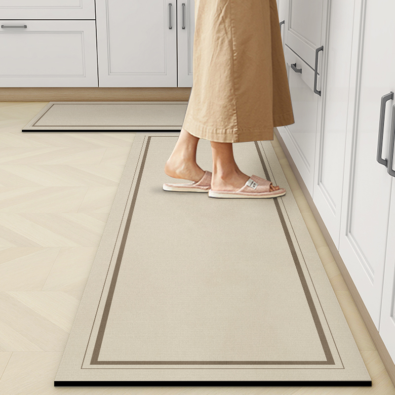 厨房专用长条地垫硅藻泥吸水吸油软垫防滑耐脏脚垫可擦洗免洗地毯