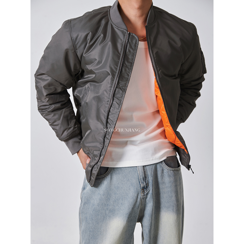宋春江同款美式飞行夹克