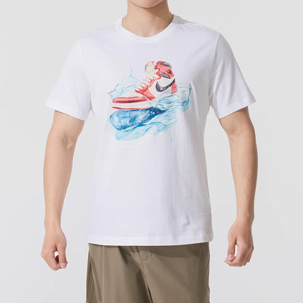 Nike耐克男装2025夏季新款AS M J FLT ESS AJ1 SS CREW短袖IB3356
