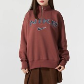 半拉链运动休闲卫衣 Nike耐克女装 舒适套头衫 新款 FV7680 冬季