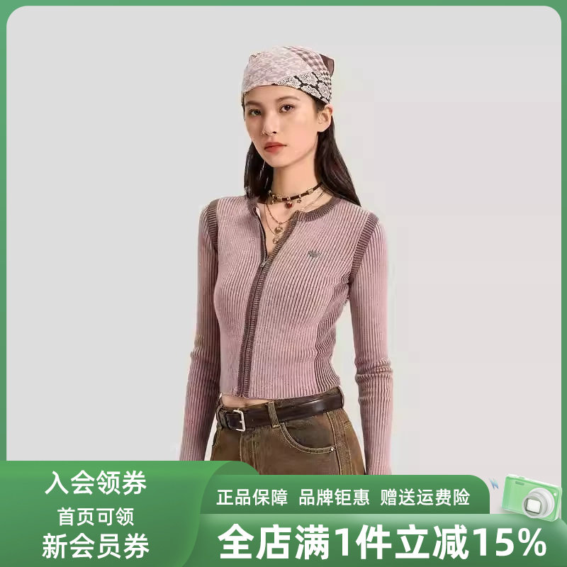 Adidas阿迪达斯女装2026春季新款SWEATER JKT休闲夹克外套KR5038 - 实物图