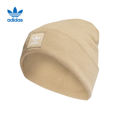 阿迪达斯三叶草男女同款毛线帽