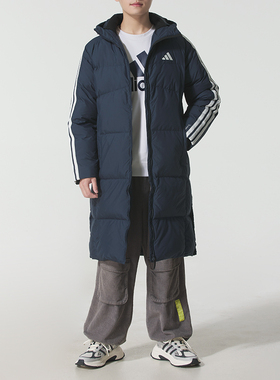 Adidas阿迪达斯男装2025冬季新款3S L DOWN JKT长款羽绒服KC2499