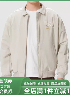 Adidas阿迪达斯男装2025冬季新款NYR 3S WV JKT加绒外套KE4058