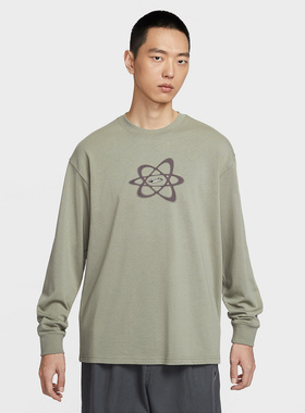 Nike耐克男装2025冬季新款TEE LS OC SWOOSH TRIM长袖T恤HV0149