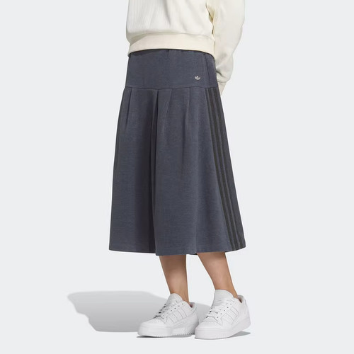 Adidas阿迪达斯女装夏季新款PLEATED SKIRT针织宽松半截裙KS5986