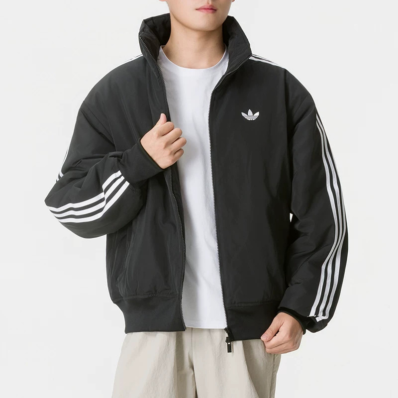 Adidas阿迪达斯三叶草男装2026冬季新款FIREBIRD JKT棉夹克KR7203