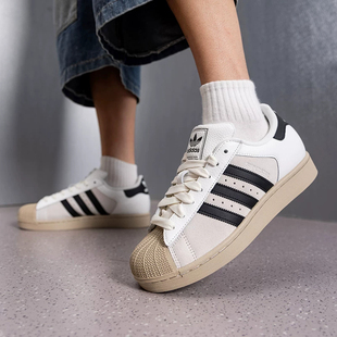 Adidas阿迪达斯三叶草男女同款2026秋季新款复古贝壳头板鞋KJ9947