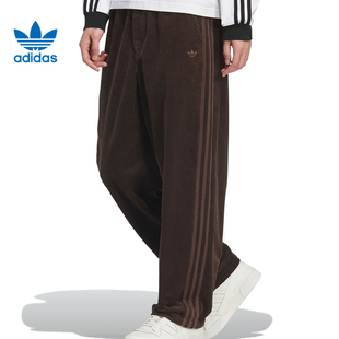 宽松百搭运动裤 新款 KS5976 2025冬季 Adidas阿迪达斯三叶草男裤