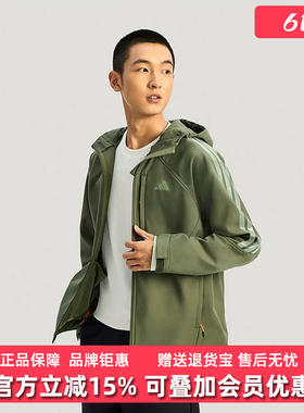 Adidas阿迪达斯男装2026春季新款TH SOFTSHELL JK梭织外套KR2497