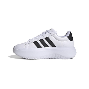 Adidas阿迪达斯女鞋2025秋季新款简约网球厚底运动休闲鞋IE1092