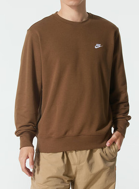 Nike耐克男装2025冬季新款M NK CLUB FT CREW套头休闲卫衣FN3889