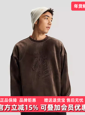 Adidas阿迪达斯男装2025冬季新款NYR GFX SWT休闲套头衫KE4067