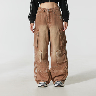 2025冬季 CARGO运动裤 新款 DENIM KC5871 Adidas阿迪达斯女裤