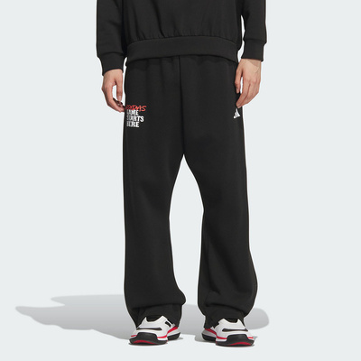 Adidas阿迪达斯男裤2025冬季新款GSH SNAPPANT加绒针织长裤KC2800