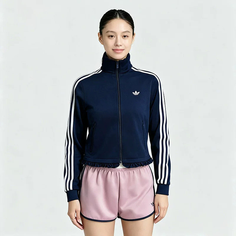 Adidas阿迪达斯三叶草女装2026秋季新款PLEATED FB TT外套LG4309