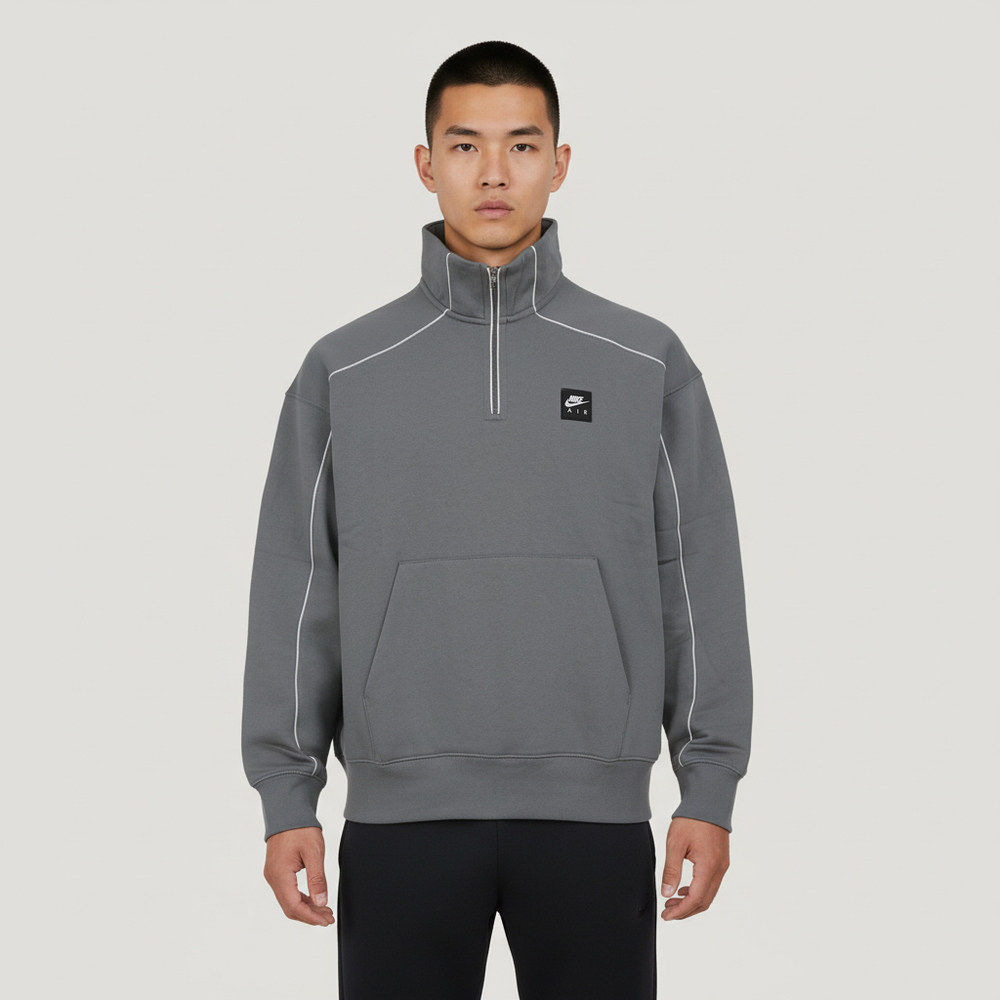 Nike耐克男装2025冬季新款AIR BB FLC QZ抓绒套头卫衣II3144