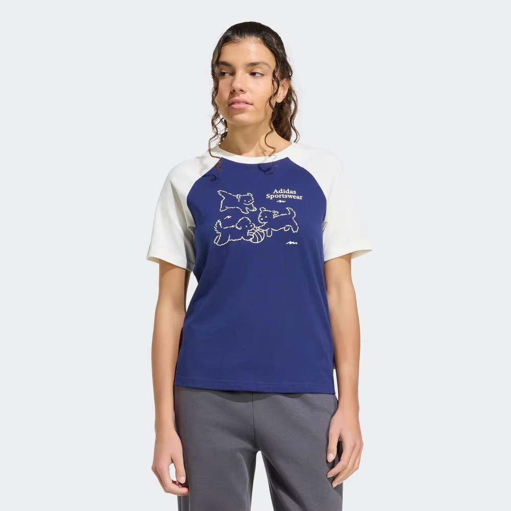 Adidas阿迪达斯女装2026夏季新款POP ART T2 Q2休闲T恤KG7683