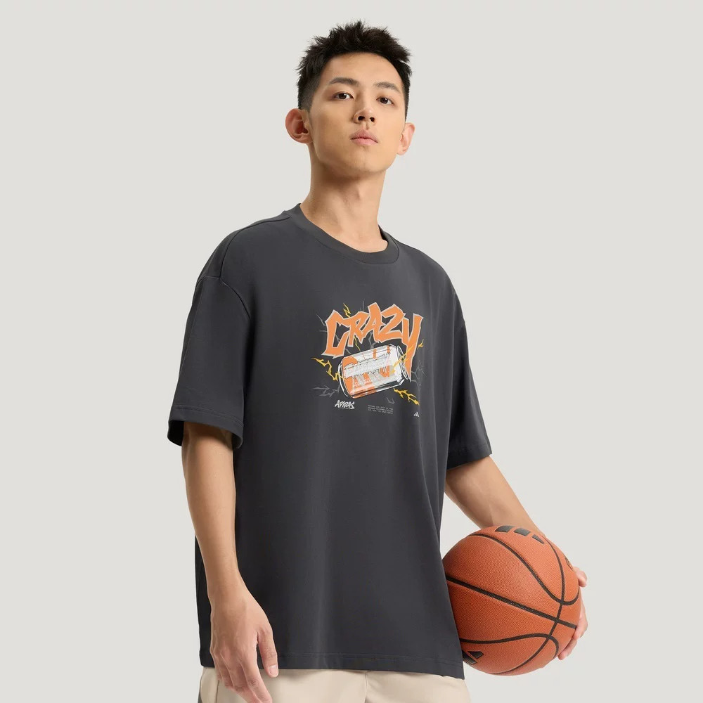 Adidas阿迪达斯男装2026夏季新款BB CRZY TEE日常休闲T恤KS7846